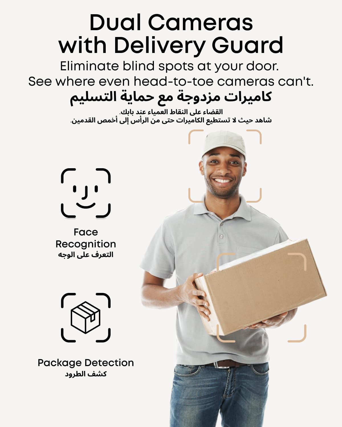 eufy Security Video Doorbell E340 Dual Cameras with Delivery Guard