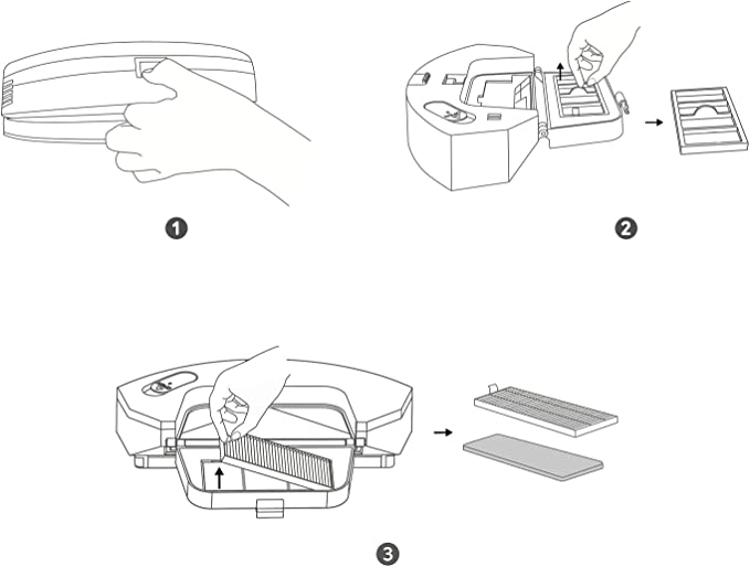 eufy RoboVac Replacement Filter, RoboVac LR35 Hybrid+ Accessory