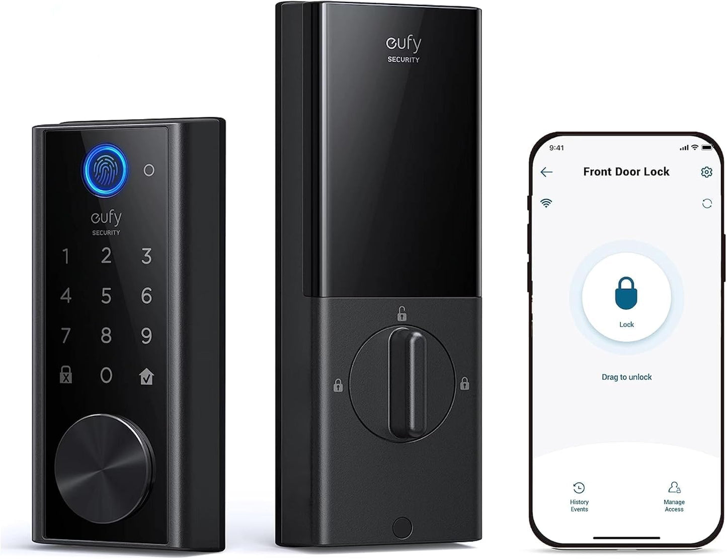 eufy security Smart Lock Touch, Remotely Control with Wi-Fi Bridge