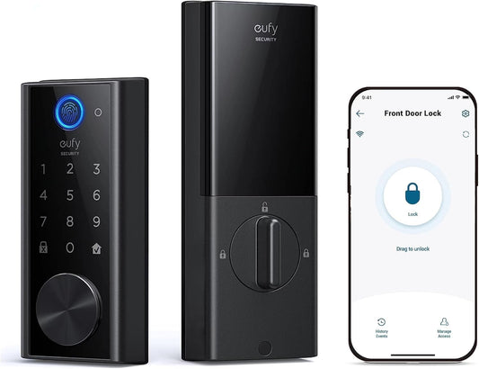 eufy security Smart Lock Touch, Remotely Control with Wi-Fi Bridge