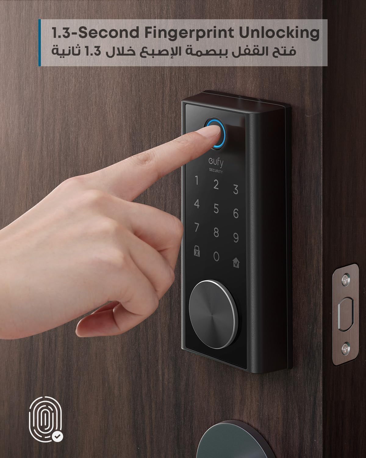 eufy security Smart Lock Touch, Remotely Control with Wi-Fi Bridge