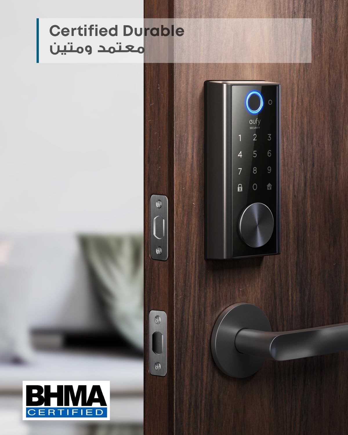 eufy security Smart Lock Touch, Remotely Control with Wi-Fi Bridge