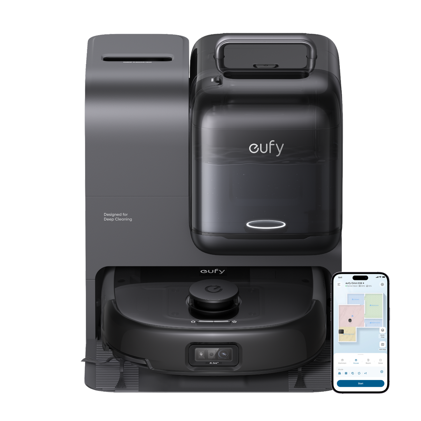 eufy E28 | Robot Vacuum & Mop with Portable Deep Cleaner