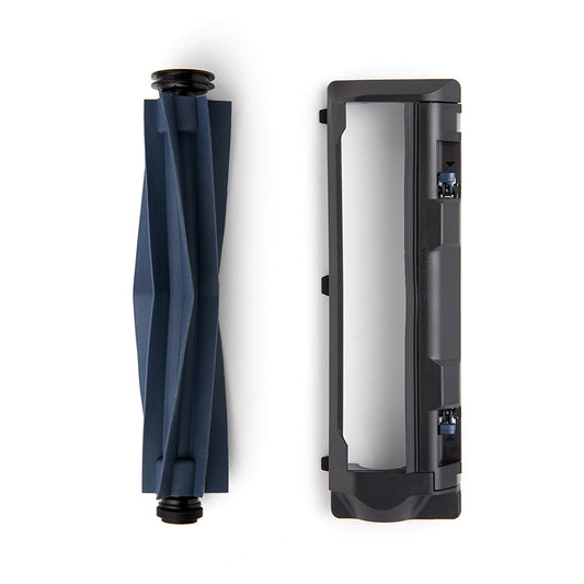 (For eufy X10 Pro Omni Robot Vacuum) Replacement Rubber Roller Brush and Replacement Brush Guard, Compatible with eufy X10 Pro Omni Robot Vacuum