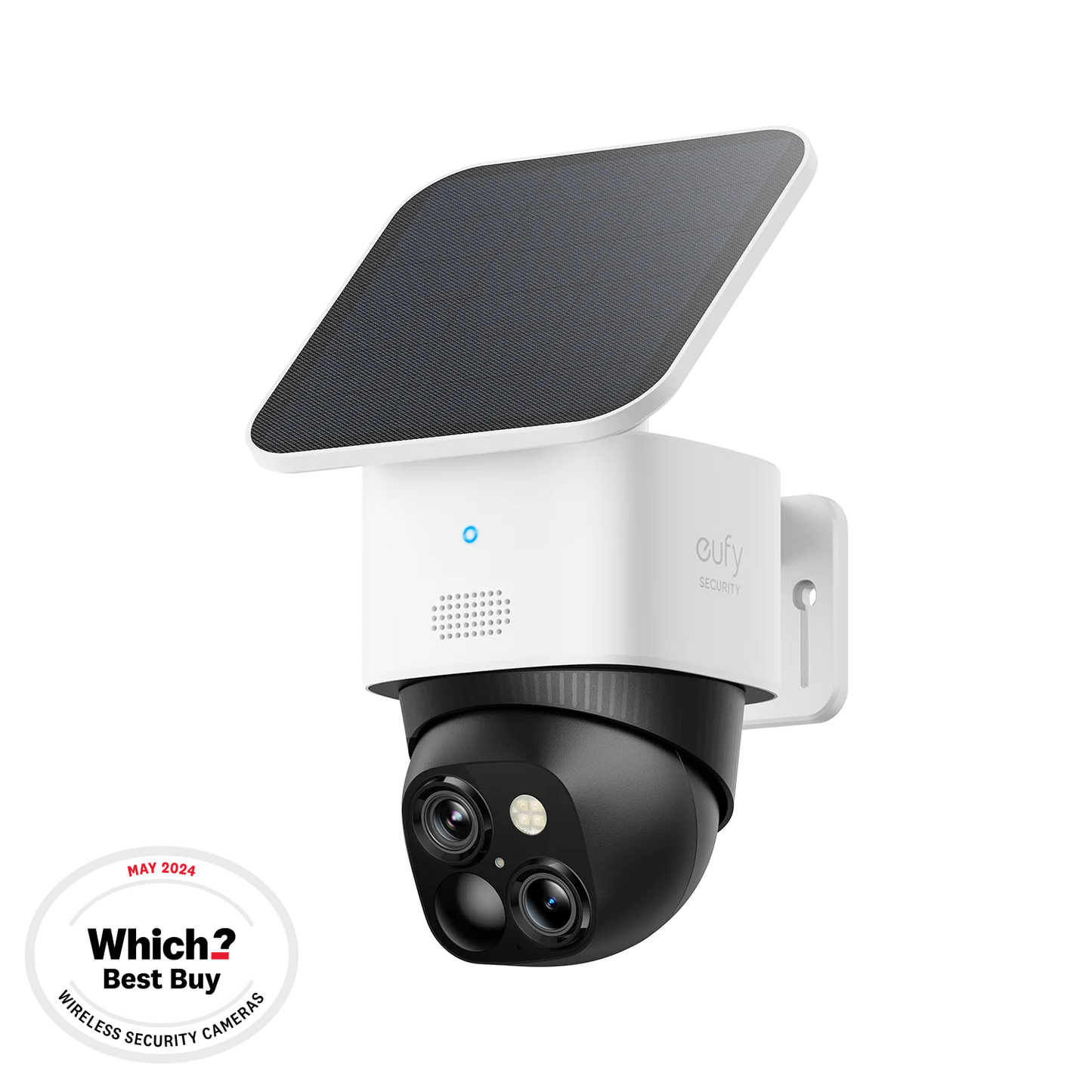 SoloCam S340 Wireless Outdoor Security Camera with Dual Lens and Solar Panel